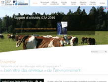 Tablet Screenshot of ic-sante-animale.com